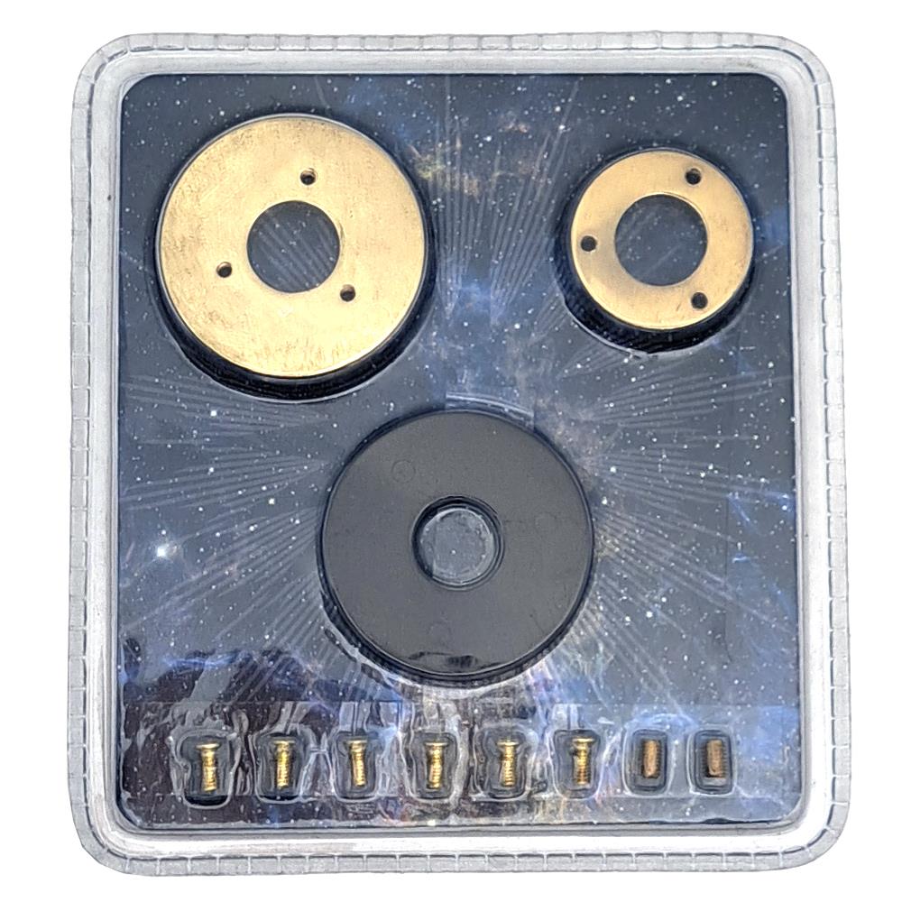 Build A Model Earth Moon and Sun Orbiter Tellurion Parts - Set 78 - Small and Large Brass Collar Set