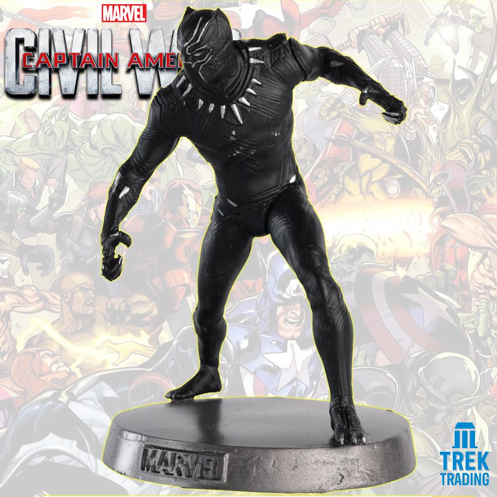 Marvel Captain America Civil War Heavyweights Collection - 10.5cm Black Panther Metal Statue