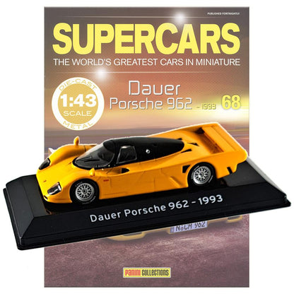 Supercars Collection 68 - Dauer Porsche 962 1993 with Magazine