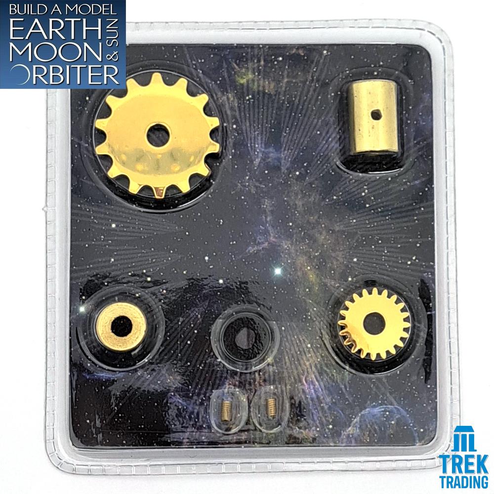 Build A Model Earth Moon and Sun Orbiter Tellurion Parts - Set 97 - 14 Tooth and 20 Tooth Gear and Locking Set