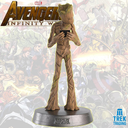 Marvel Avengers Endgame Heavyweights Collection - 12cm Groot Metal Statue
