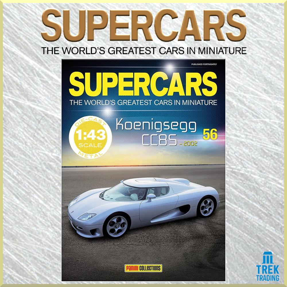 Supercars Collection 56 - Koenigsegg CC8S 2002 with Magazine