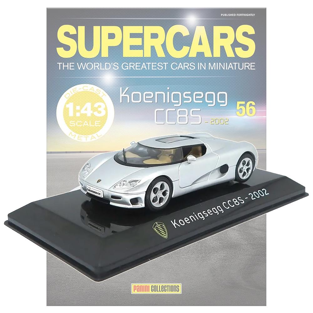 Supercars Collection 56 - Koenigsegg CC8S 2002 with Magazine