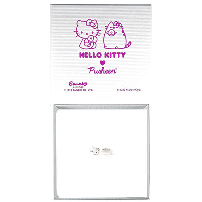 Hello Kitty & Pusheen - Sterling Silver Stud Earrings