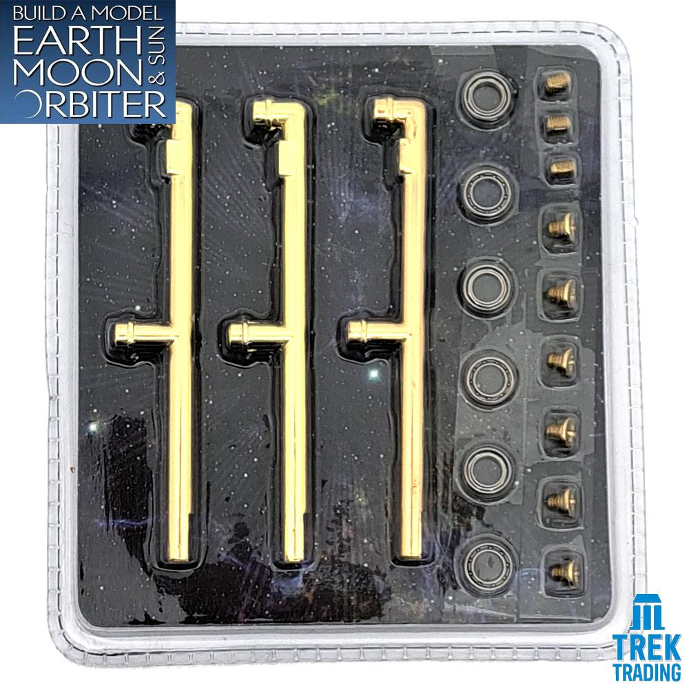 Build A Model Earth Moon and Sun Orbiter Tellurion Parts - Set 60 - Moon Pillars and Bearings Set