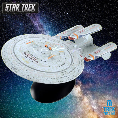 Star Trek Universe Collection - 22cm x 16cm Future USS Enterprise NCC-1701-D "All Good Things..."
