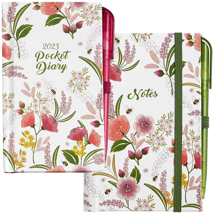 Dairy Diary Pocket Diary & Notebook Set 2023 Trek Trading