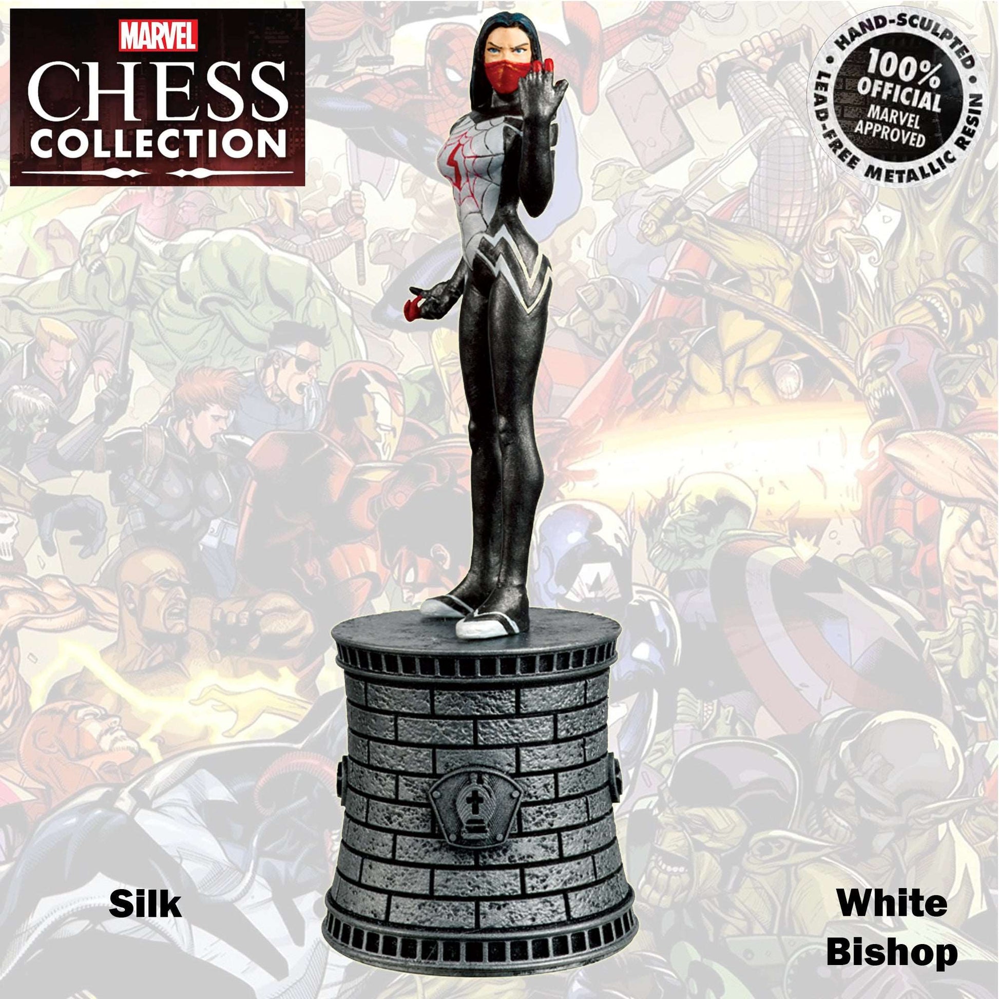 Marvel Chess Collection 13cm Silk White Bishop 77
