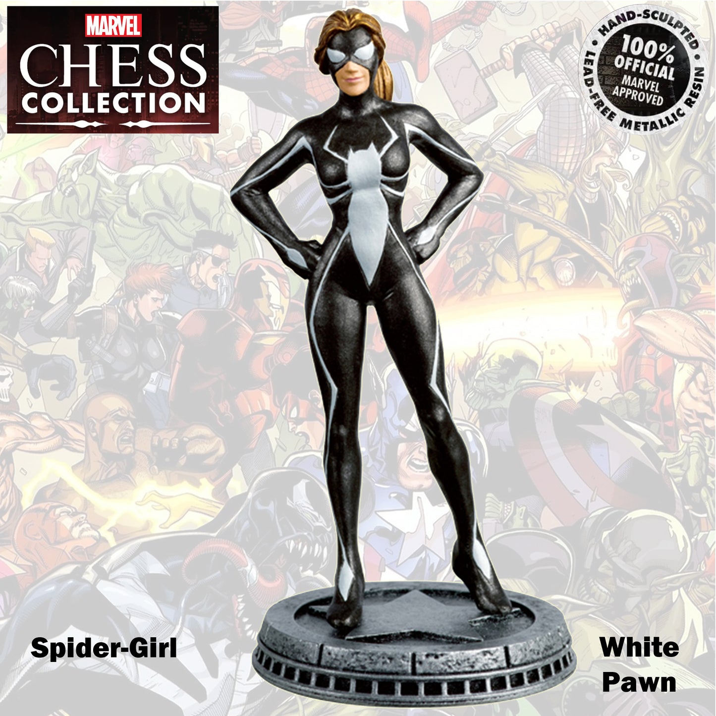 Marvel Chess Collection 9cm Spider-Girl White Pawn 85