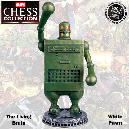 Marvel Chess Collection 9cm Living Brain White Pawn 96