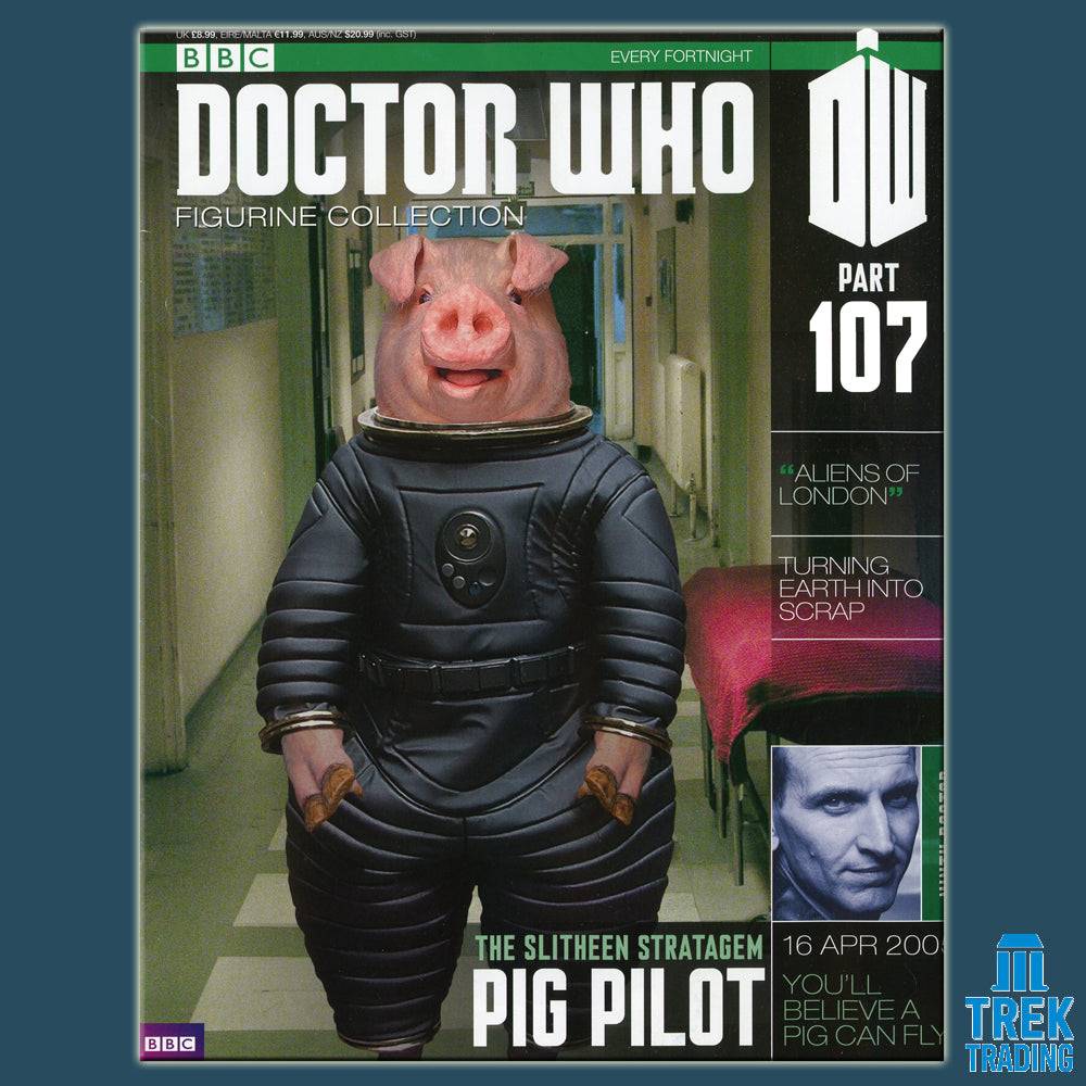 Doctor Who Figurine Collection - The Slitheen Strategem Pig Pilot - Part 107 with Magazine