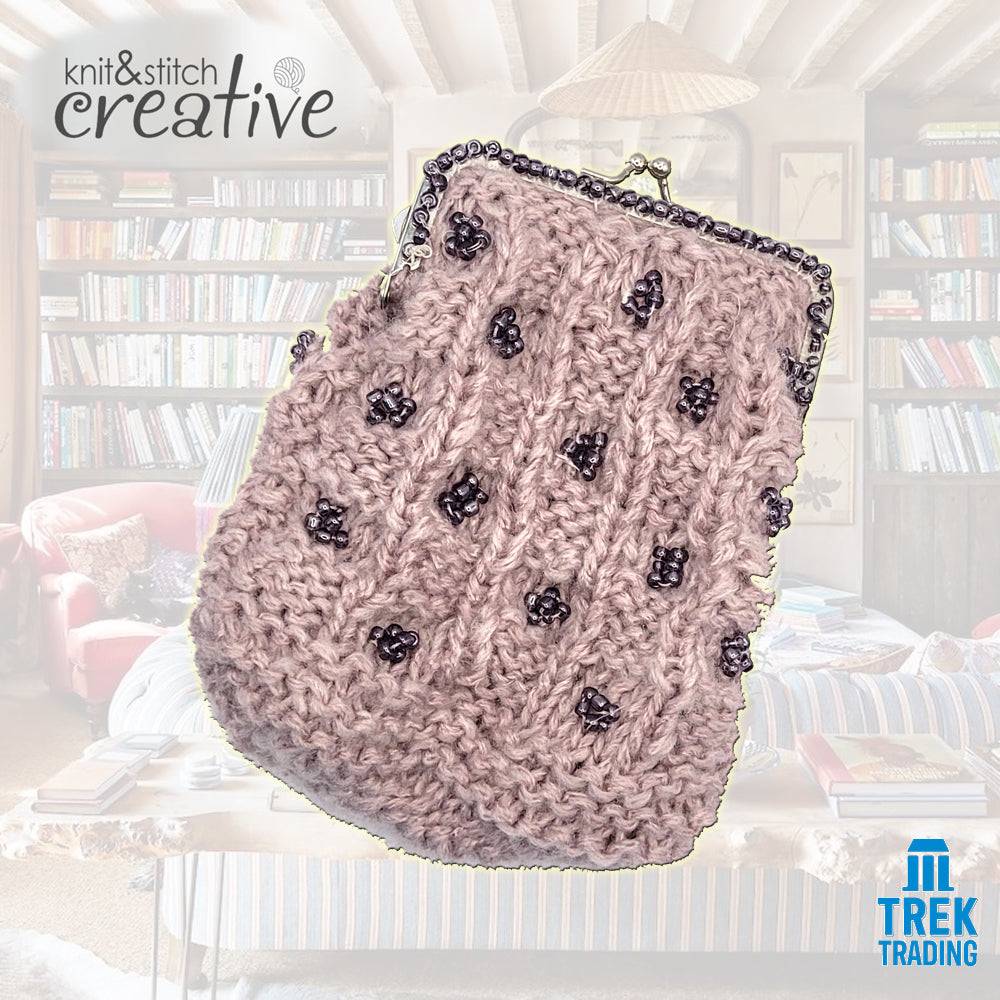 Knit & Stitch Creative - UP003 Beaded Purse with Decorative Clasp