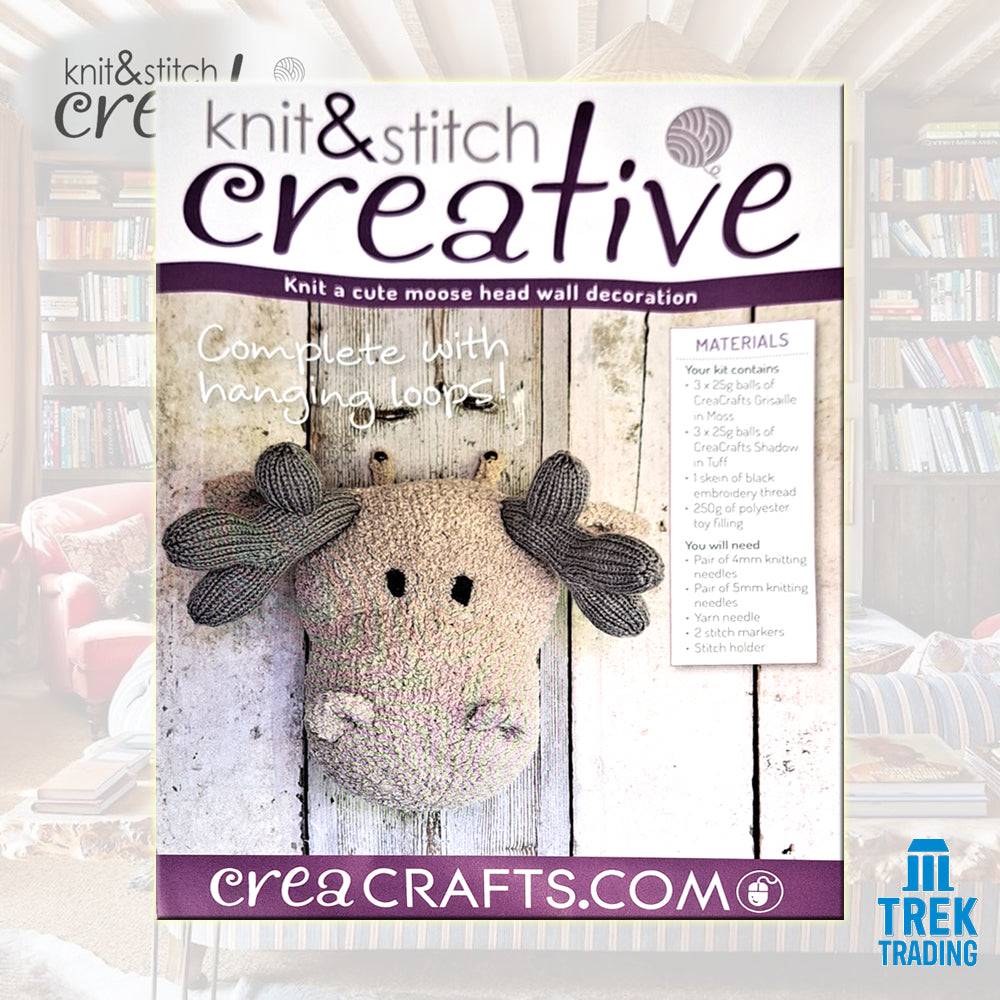 Knit & Stitch Creative - UP004 Moose Head Wall Decoration