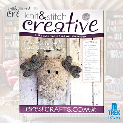 Knit & Stitch Creative - UP004 Moose Head Wall Decoration