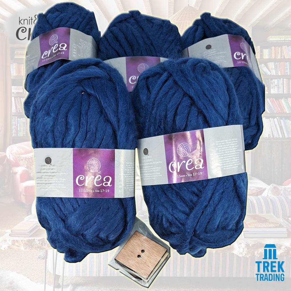 Knit & Stitch Creative - UP005 Cowl with Square Buttons
