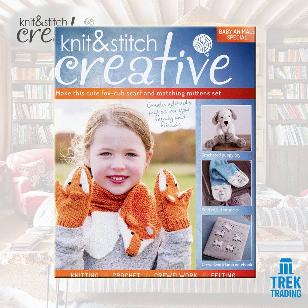 Knit & Stitch Creative - SP002 Baby Animals Special Fox Cub Scarf & Mittens Set