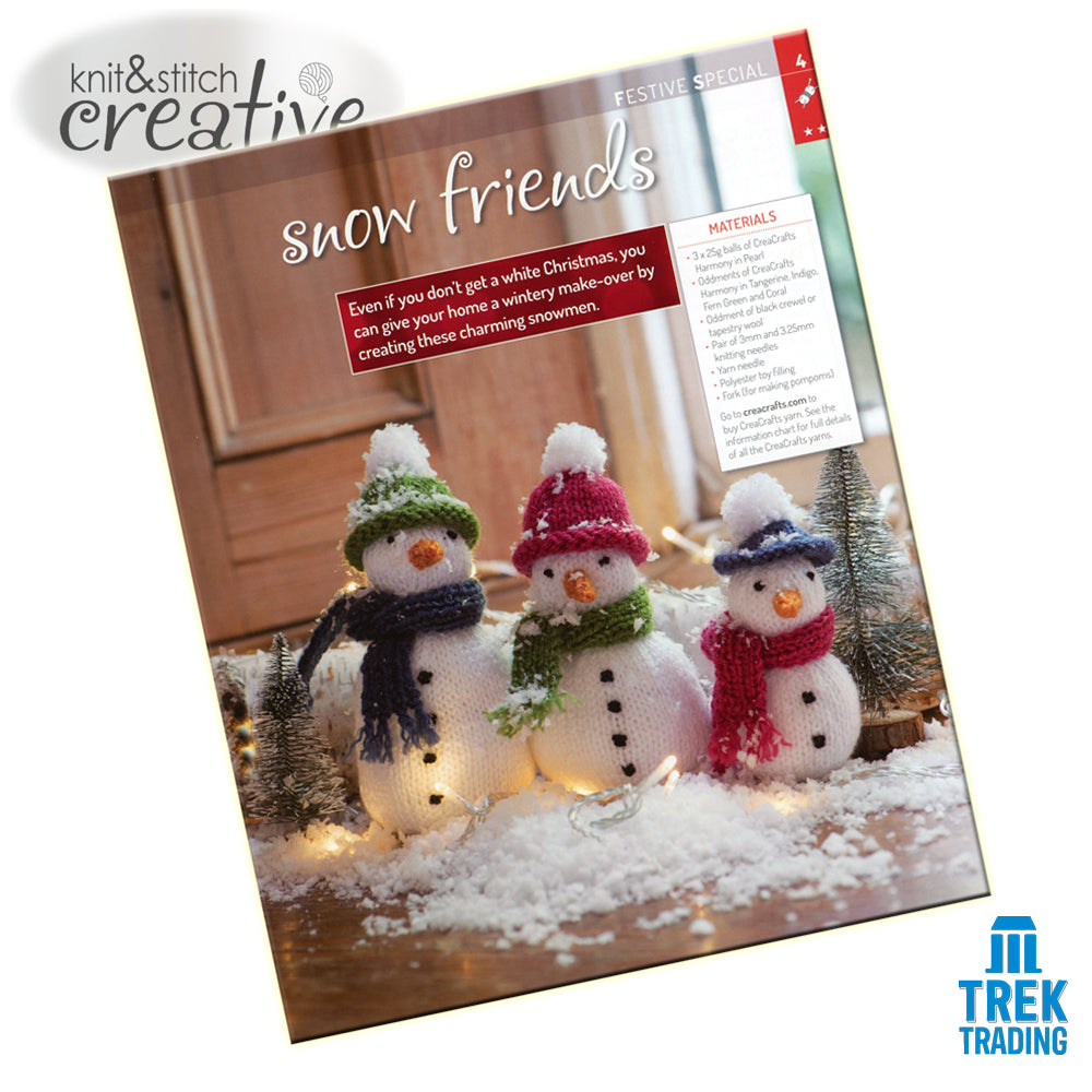 Knit & Stitch Creative - SP006 Festive Special Snowflake-Patterned Christmas Stocking