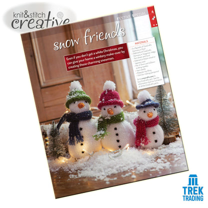 Knit & Stitch Creative - SP006 Festive Special Snowflake-Patterned Christmas Stocking