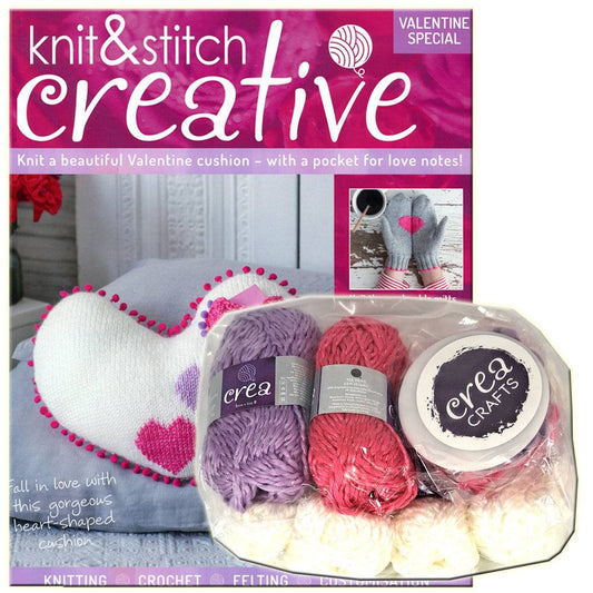 Knit & Stitch Creative - SP007 Valentine Special Cushion with Love Note Pocket