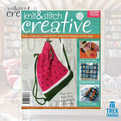 Knit & Stitch Creative - SP009 Holiday Special Watermelon Rucksack or Tote Bag