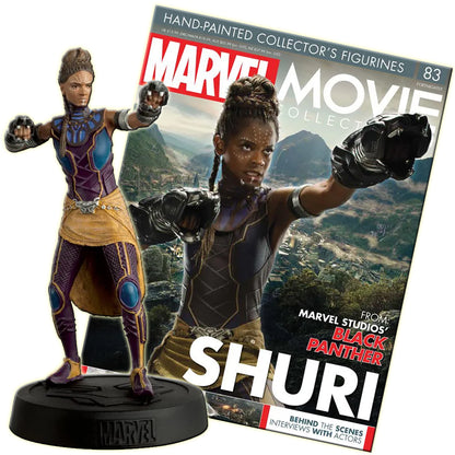 Marvel Movie Collection Figurines - Shuri 83 Black Panther with Magazine