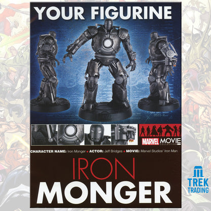 Marvel Movie Collection Eaglemoss Figurines - 17cm Special 08 Iron Monger with Magazine