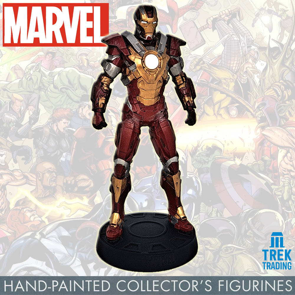 Marvel Movie Collection Figurines - 14cm Iron Man 3  Mark 17 02 with 8-Page Magazine