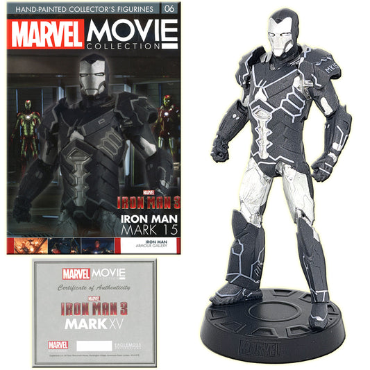 Marvel Movie Collection Figurines - 14cm Iron Man Subscriber Special 06 Mark 15 with 8-Page Magazine