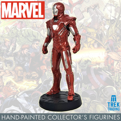 Marvel Movie Collection Figurines - 14cm Iron Man 08 Mark 33 with 8-Page Magazine