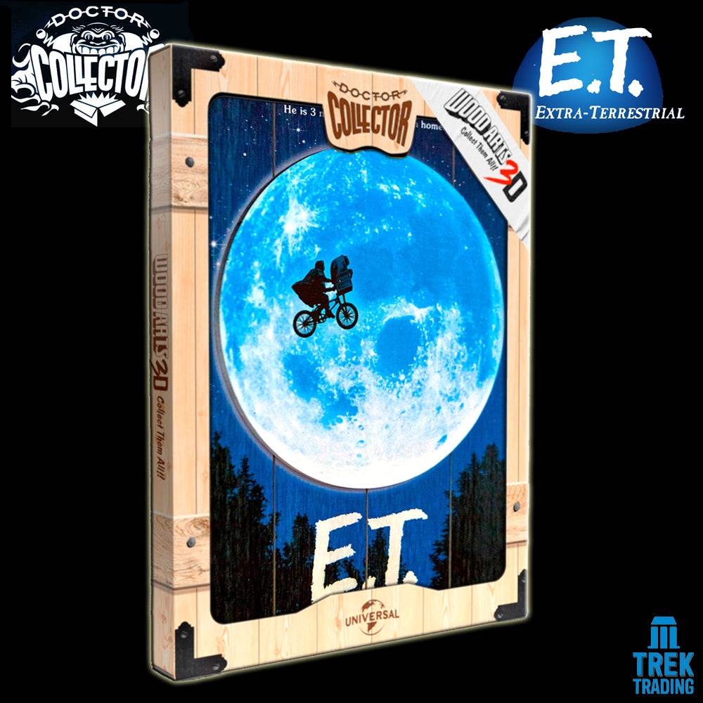 E.T. The Extra-Terrestrial - 30cm x 40cm Woodart 3D